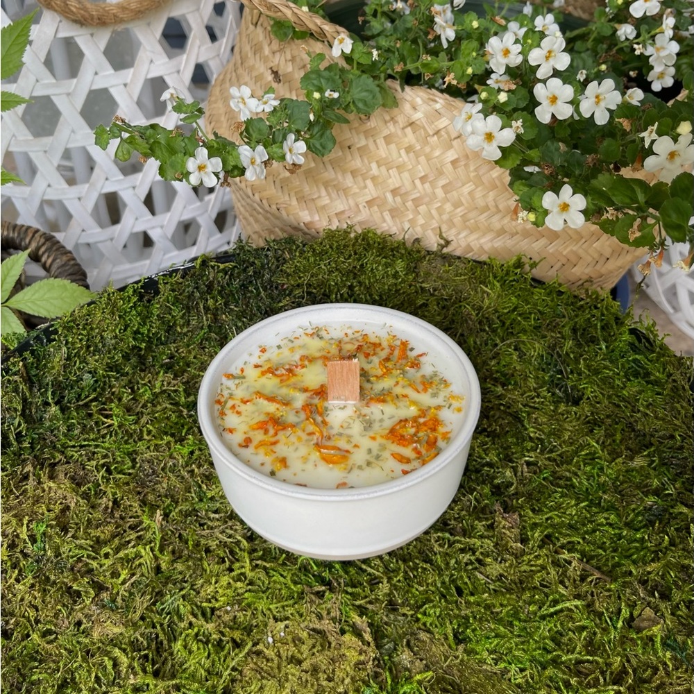 1 Wick Citronella Lemongrass bug repellent soy candle